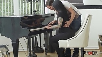 Jack Escobar, A Mexican Piano Instructor, Takes Advantage Of The Situation And Has Sex With Katrina Jade In An Incredible Manner.