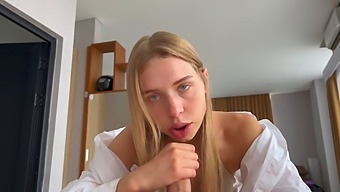 Petite Teenager Gives A Blowjob In Hd Pov Video