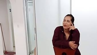 A Mature Latina Woman Discovers Her Stepmother Pleasuring Herself On The Phone With Her Lover And Confronts Him About His Actions