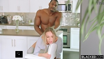 Blonde Babe Gets Facefucked By Black Roommate After Cheating On Her Boyfriend